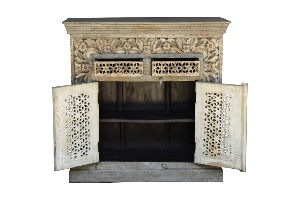 Dorries Carved Wooden Cabinet