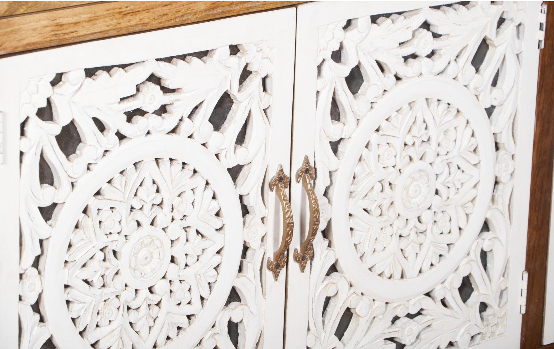 Budd Carved Wooden Sideboard