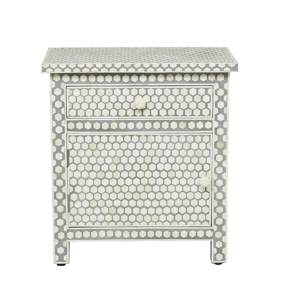 Amma Bone Inlay Bedside