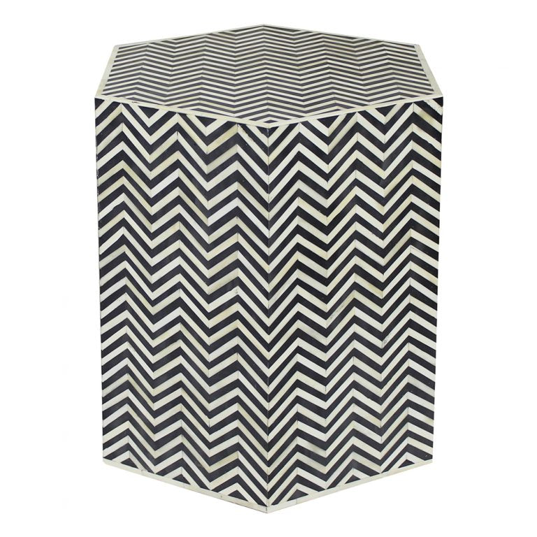 Gloria Bone Inlay Stool