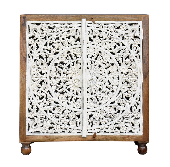 Rorry Carved Wooden Chest