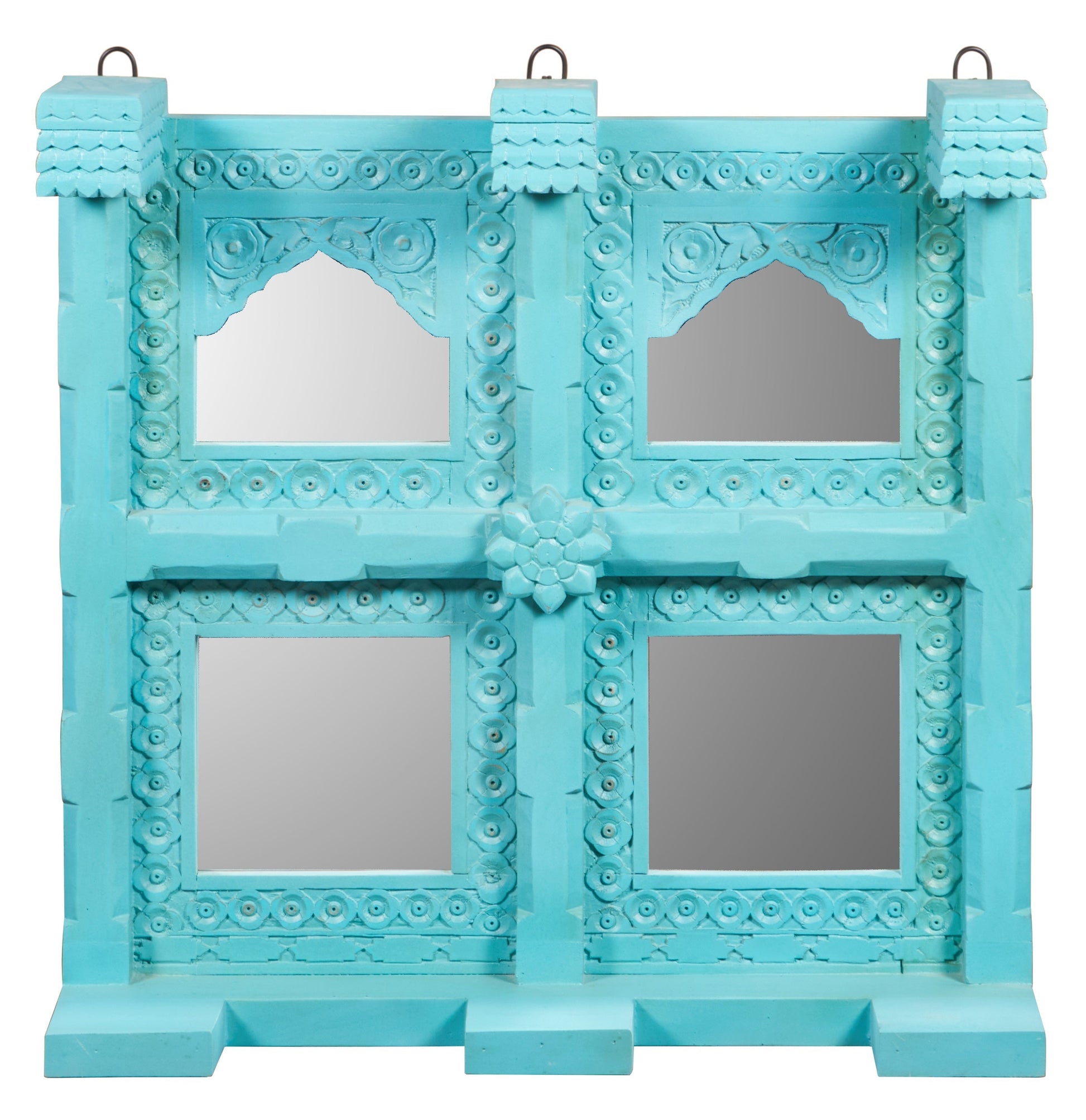 Mehrab Hand Carved Wooden Mirror