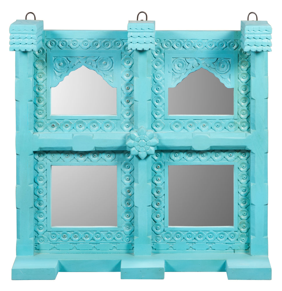 Mehrab Hand Carved Wooden Mirror