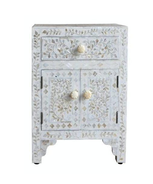 Sivi Mother of Pearl Inlay Bedside