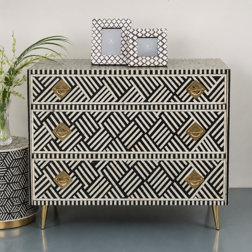 Maxim Bone Inlay Chest of Drawer
