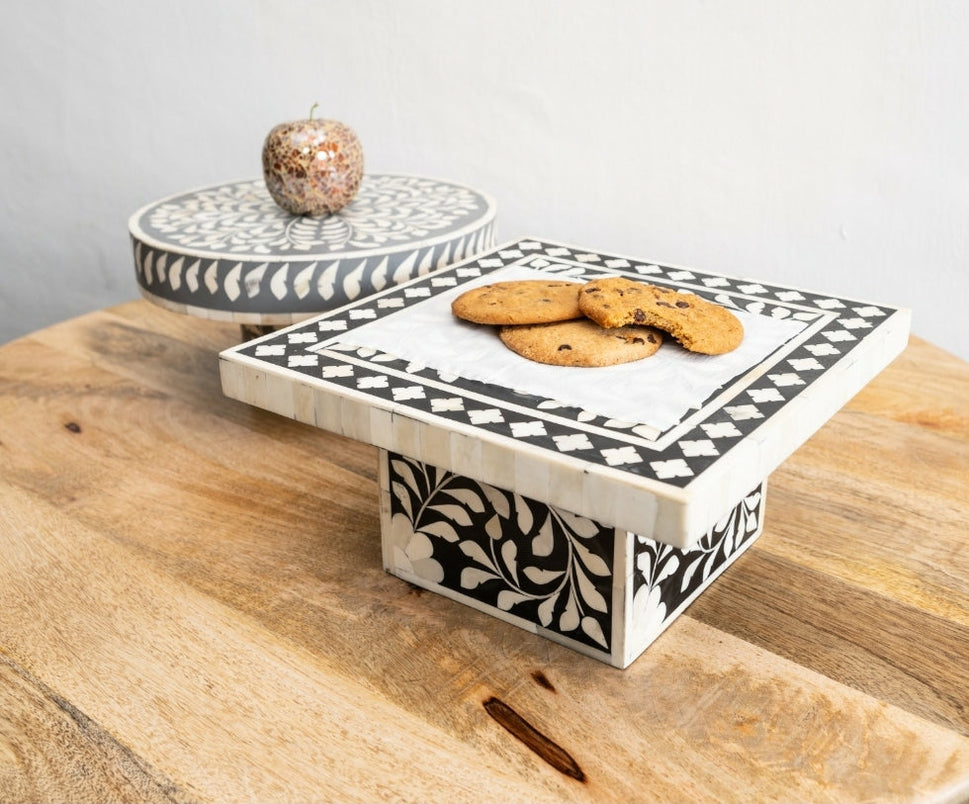 Judy Bone Inlay Cake Stand