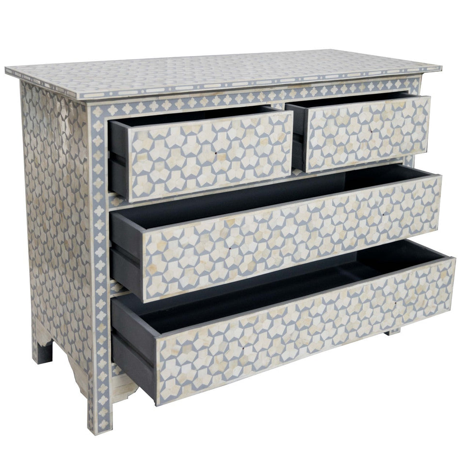 Ida Bone Inlay Chest of Drawer