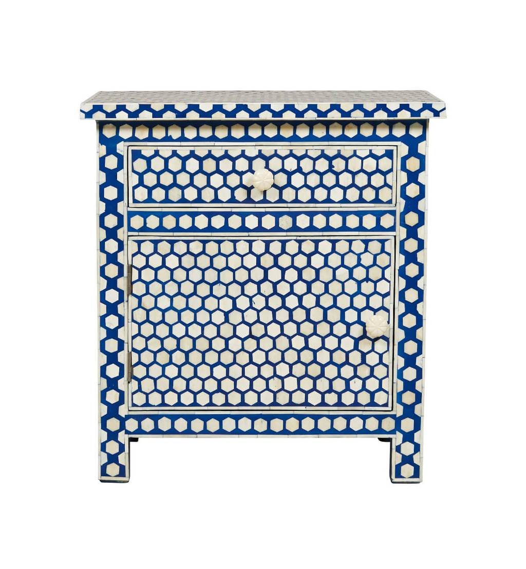 Laila Bone Inlay Bedside