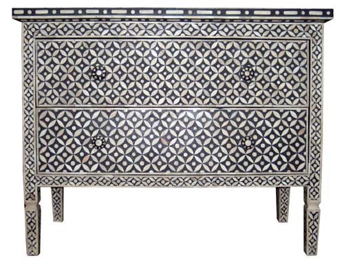 Ensign Bone Inlay Chest of Drawer