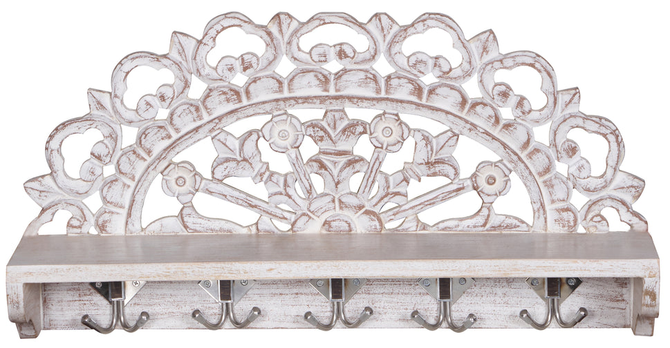 Heena Hand Carved Wall Shelf