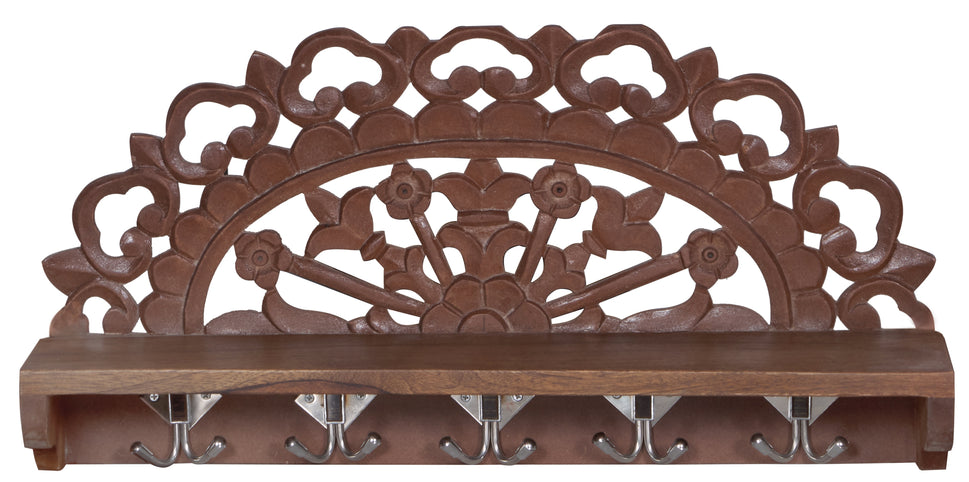 Heena Hand Carved Wall Shelf