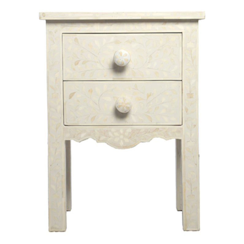 Marie Bone Inlay Bedside