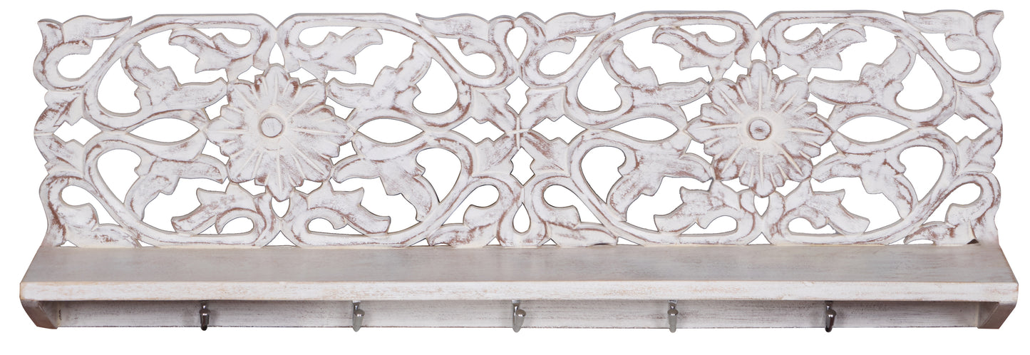 Willam Hand carved Wall Shelf