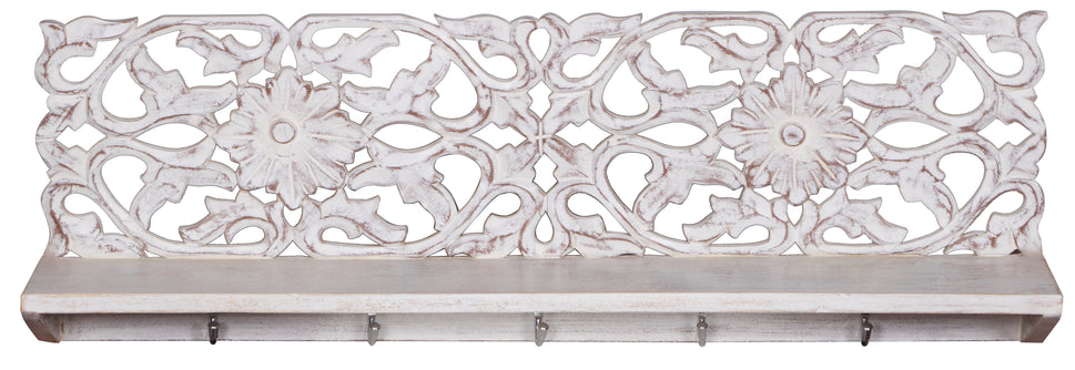 Willam Hand carved Wall Shelf