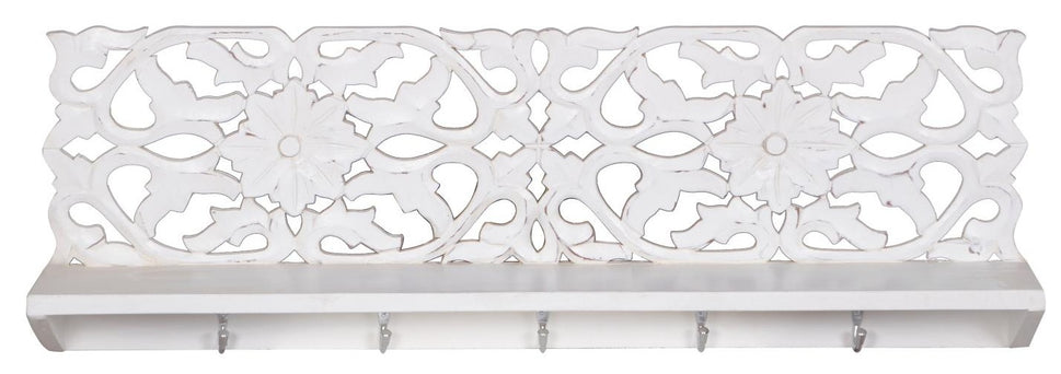 Willam Hand carved Wall Shelf