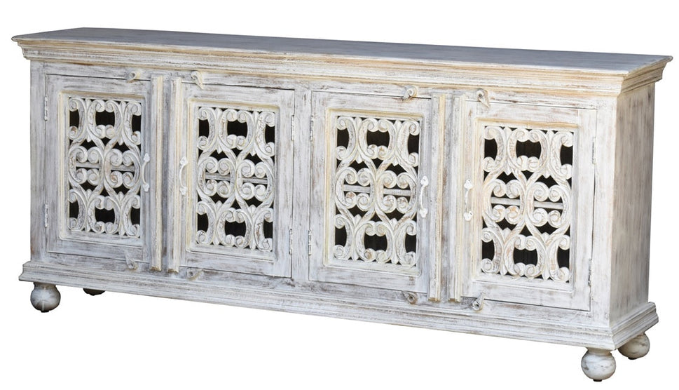 Kaley Hand Carved Wooden SideBoard