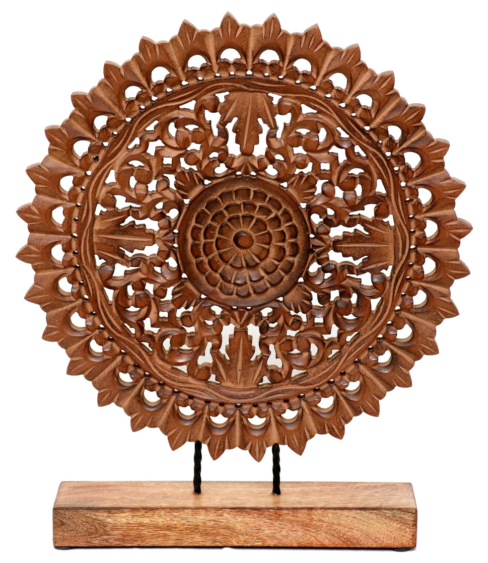 Biba Wooden Carved Table Decor