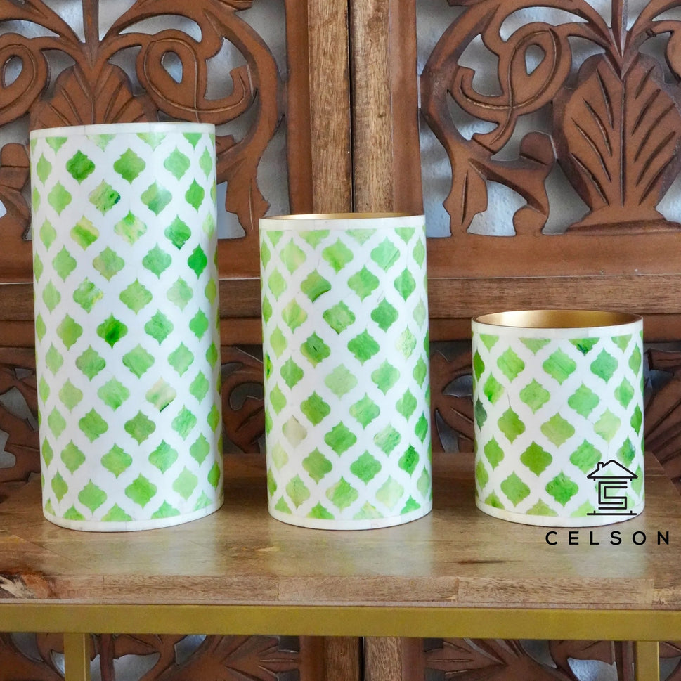 Mia Bone Inlay Vase