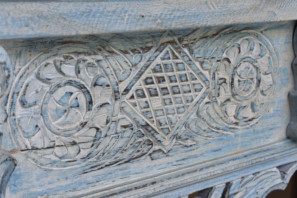 Koharu Hand Carved Wooden Console Table