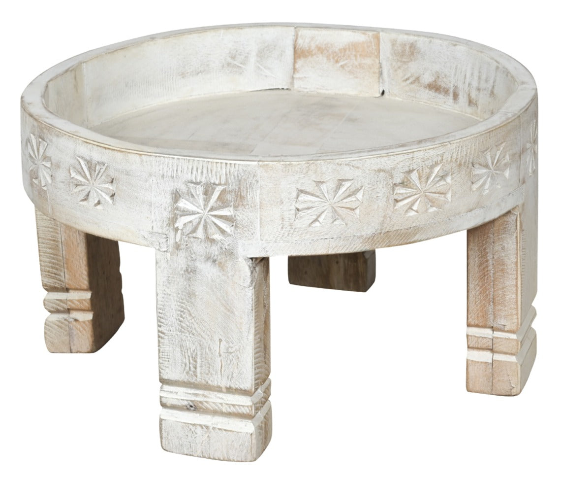 Sermon Carved Chakki Table