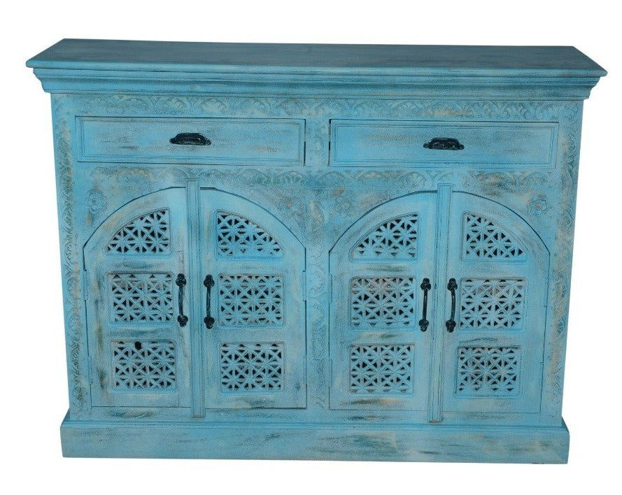 Chris Carved Wooden Cabinet