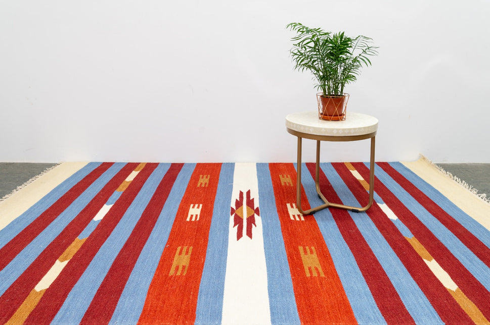 Devar Handmade Woolen Multi Color Carpet