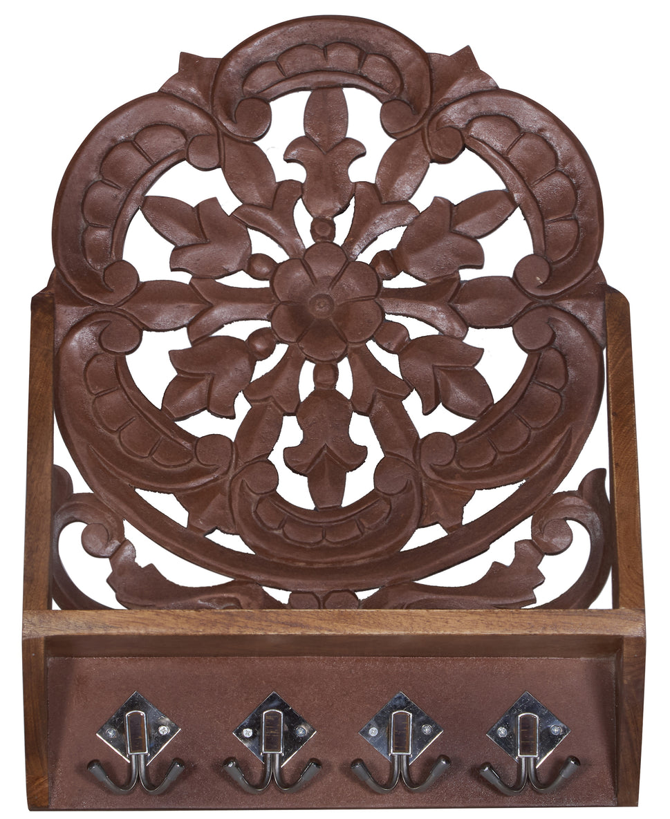 Liam Hand Carved Wall Shelve