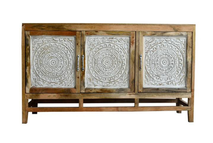 Oliver Hand Carved Wooden Sideboard