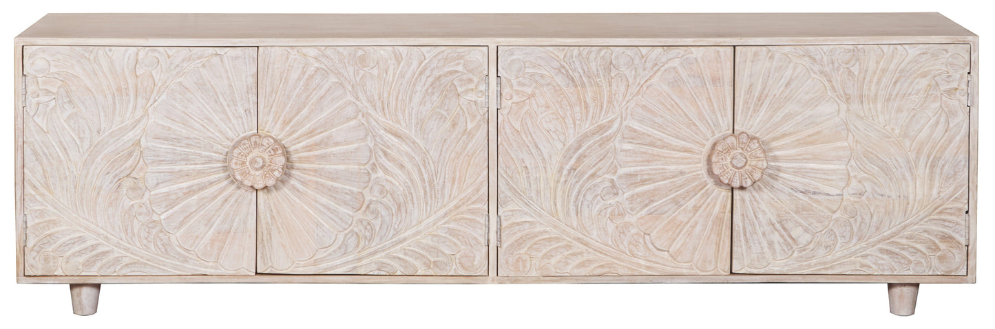 Chrisy Hand Carved TV Cabinet