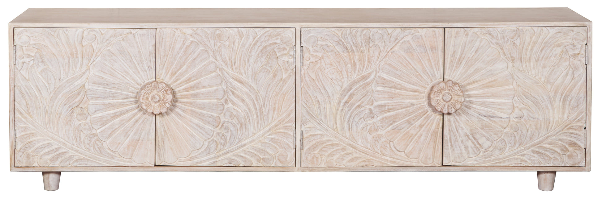 Chrisy Hand Carved TV Cabinet