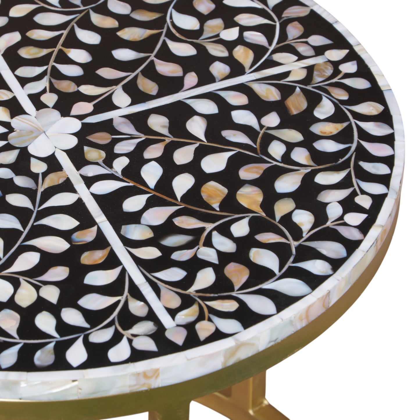 Liam Mother of Pearl Inlay  Nesting Table