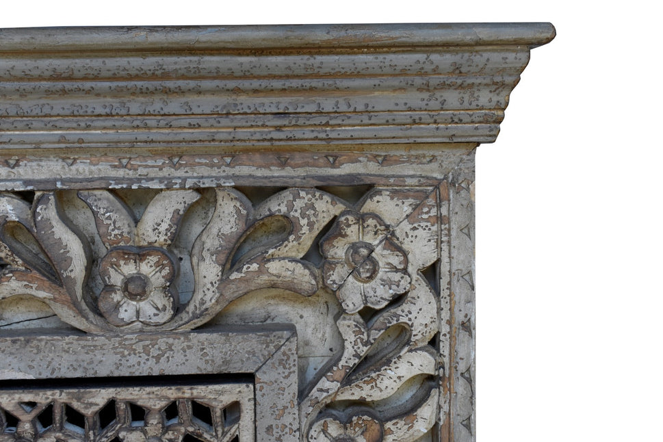 Dorries Carved Wooden Cabinet