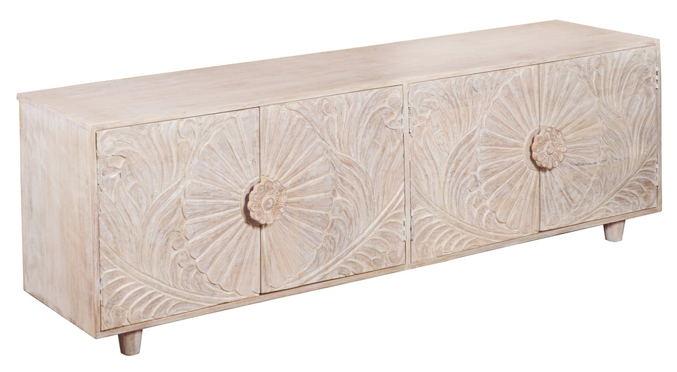 Chrisy Hand Carved TV Cabinet