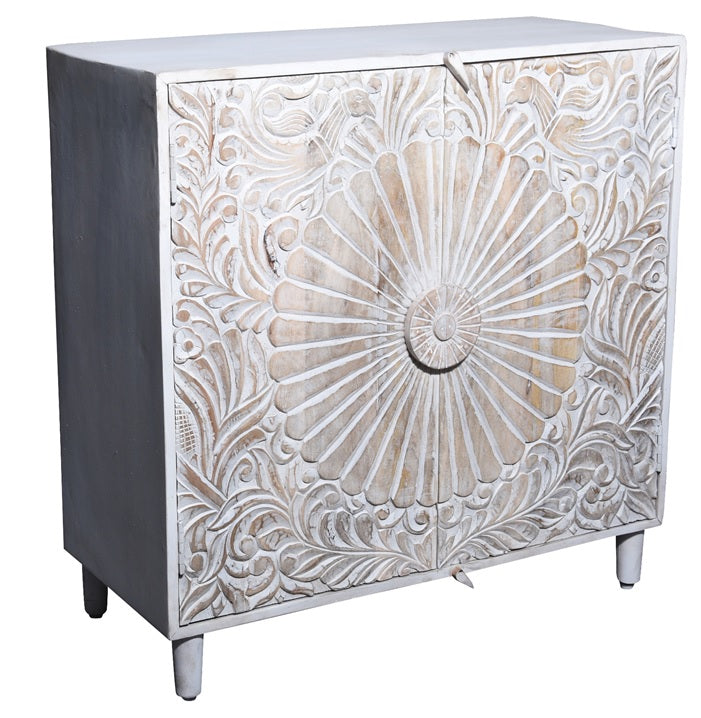 Helberg Wooden Carved Cabinet