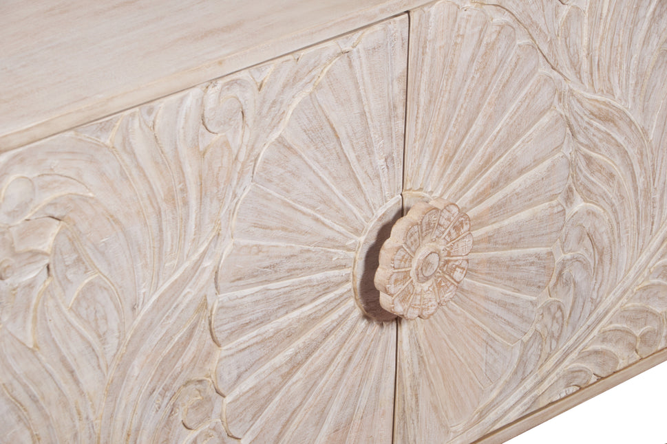 Chrisy Hand Carved TV Cabinet