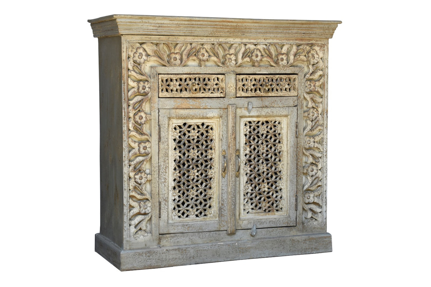 Dorries Carved Wooden Cabinet