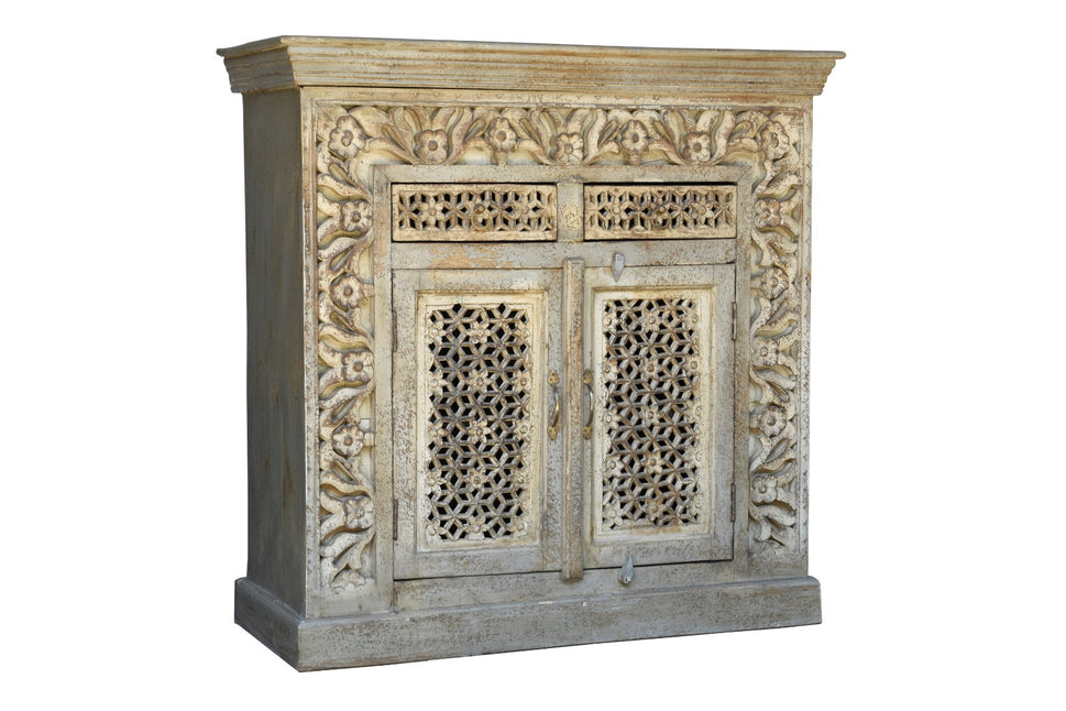 Dorries Carved Wooden Cabinet
