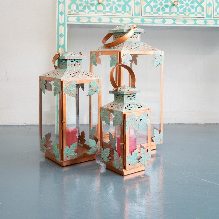 Lina Metal Lantern S/3