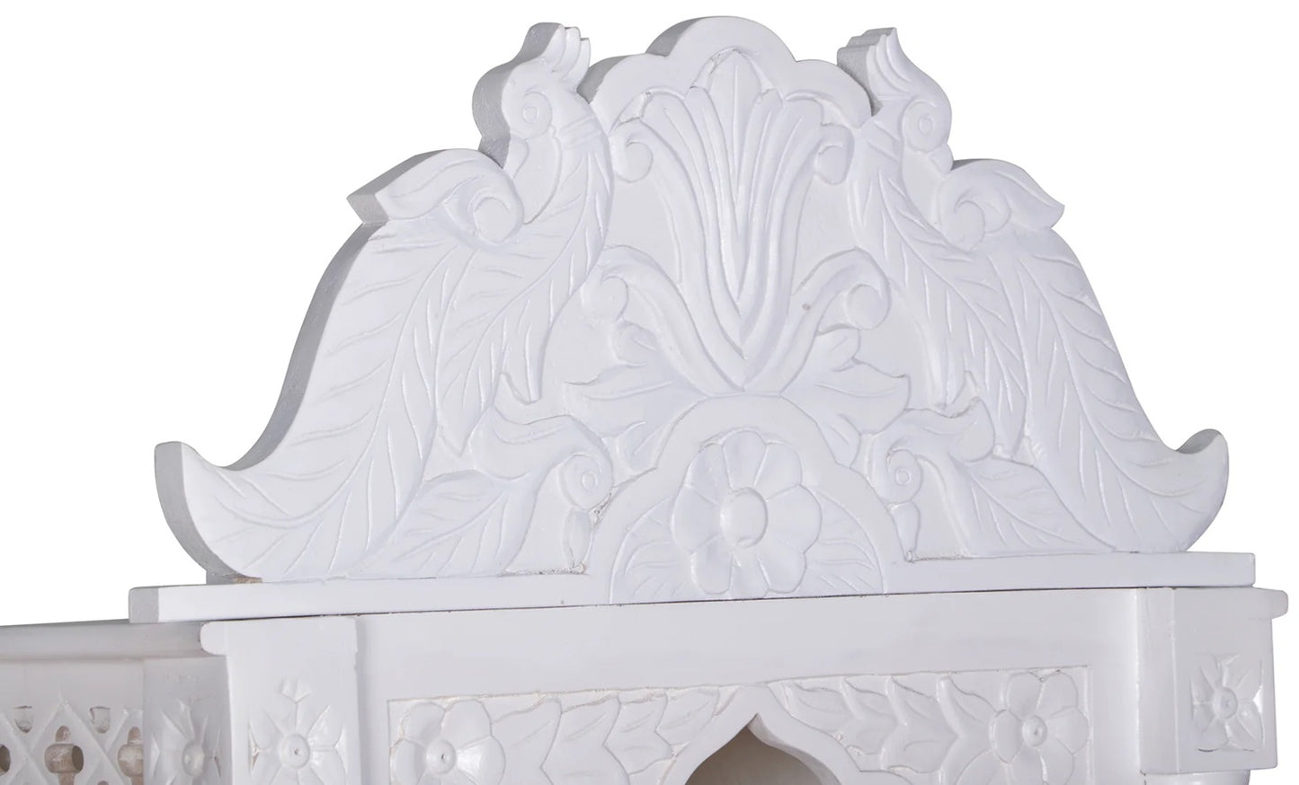 Om Hand Carved Wooden Altar