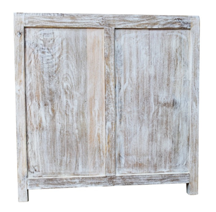 Kaye Hand  Carved Wooden Shoe Cabinet