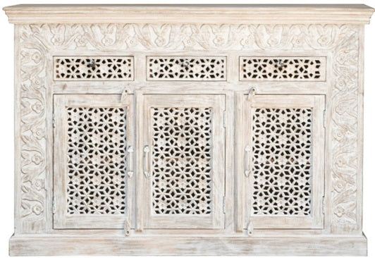Moon Wooden Hand Carved Sideboard