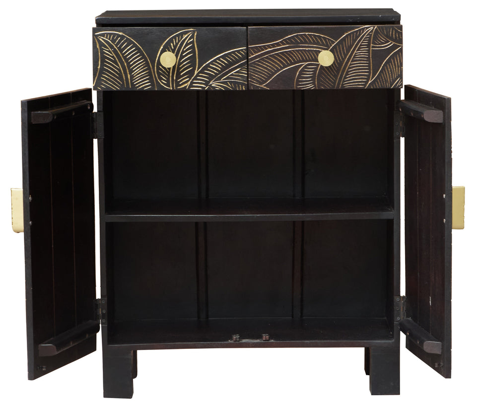 Ayla Carved Wooden Cabinet