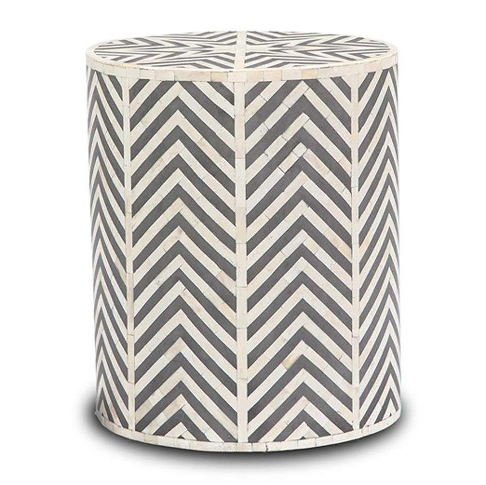 Kit Bone Inlay Stool