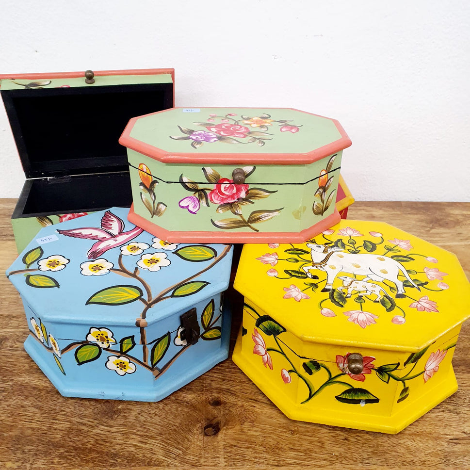 Rama Hand Painted Wooden Box