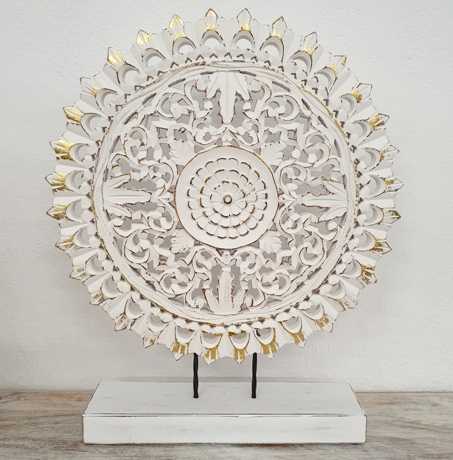 Biba Wooden Carved Table Decor