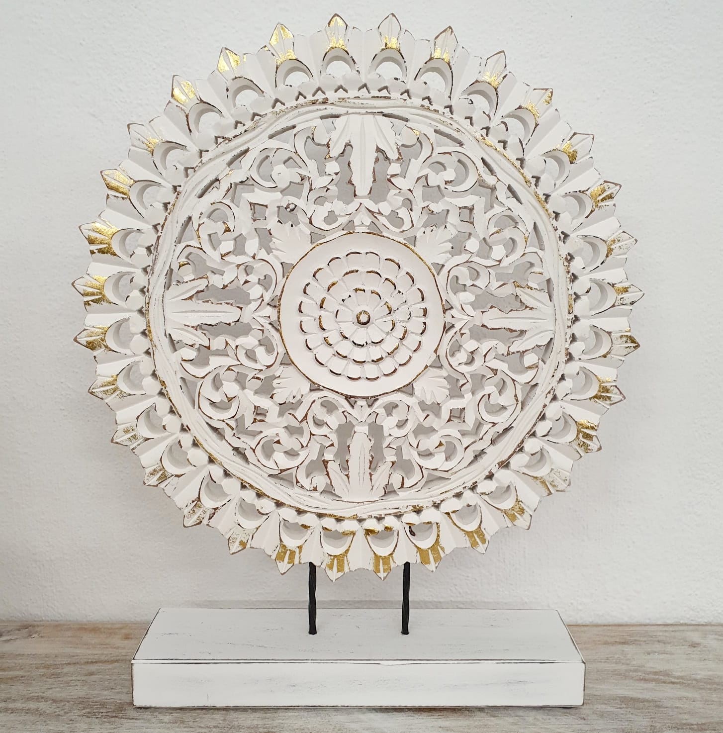 Biba Wooden Carved Table Decor