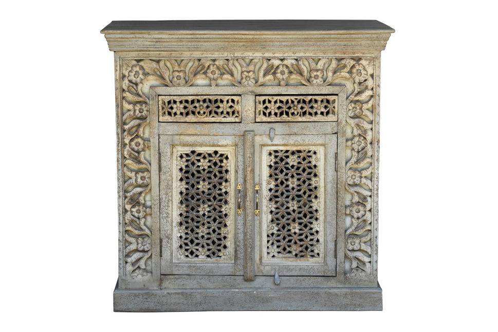 Dorries Carved Wooden Cabinet