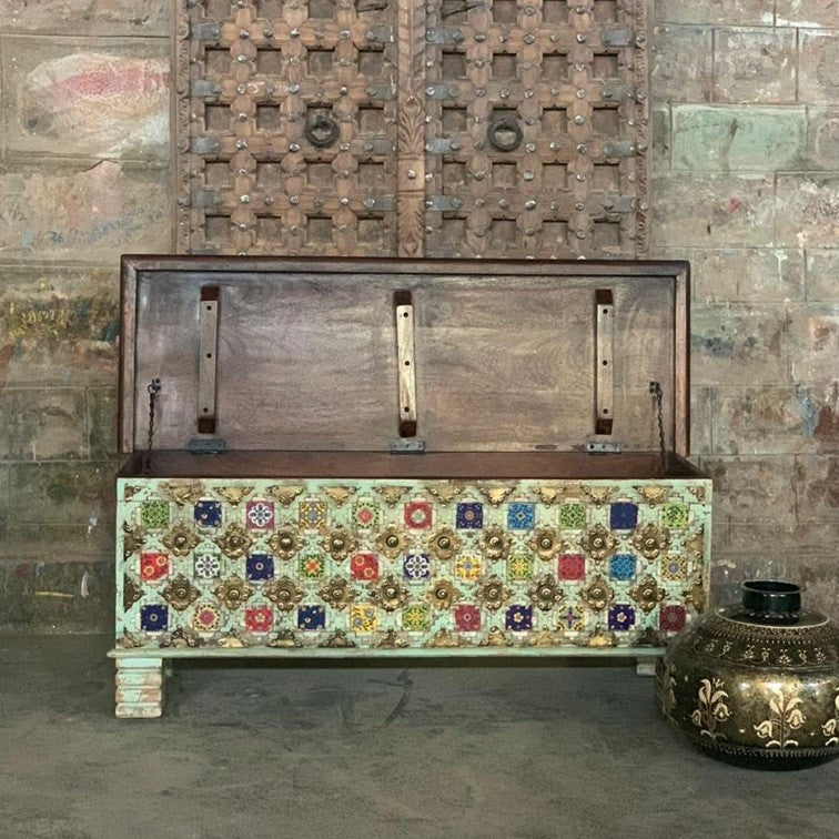 Keira Brass & Tile Heritage Trunk