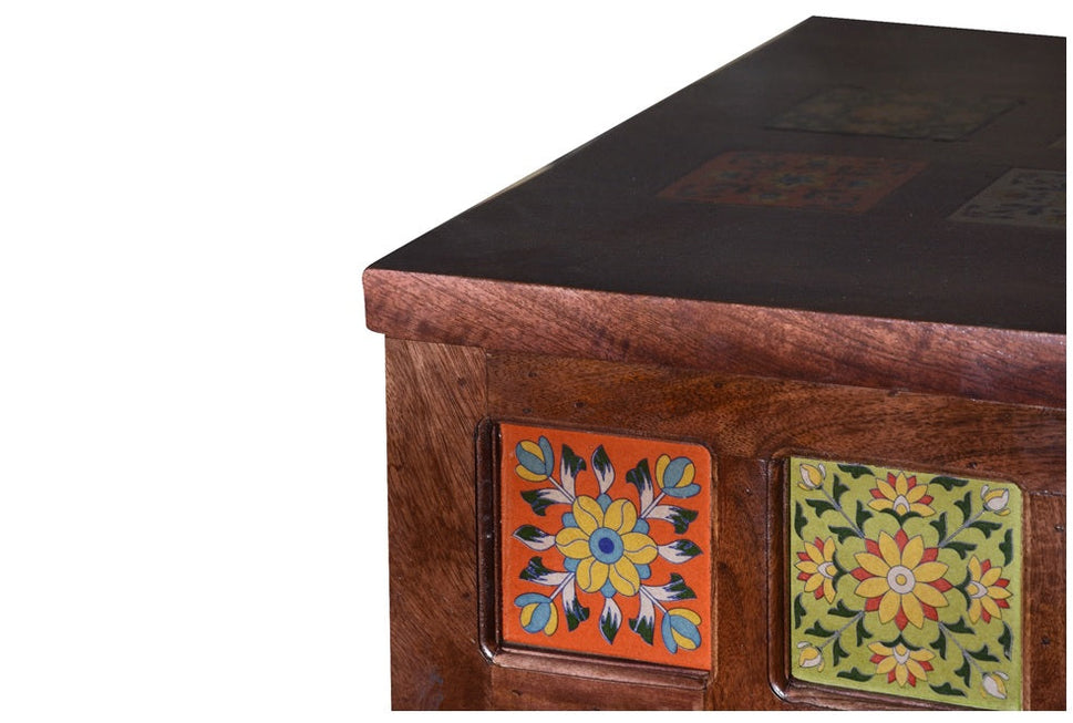 Wheaton Tile Bar Cabinet