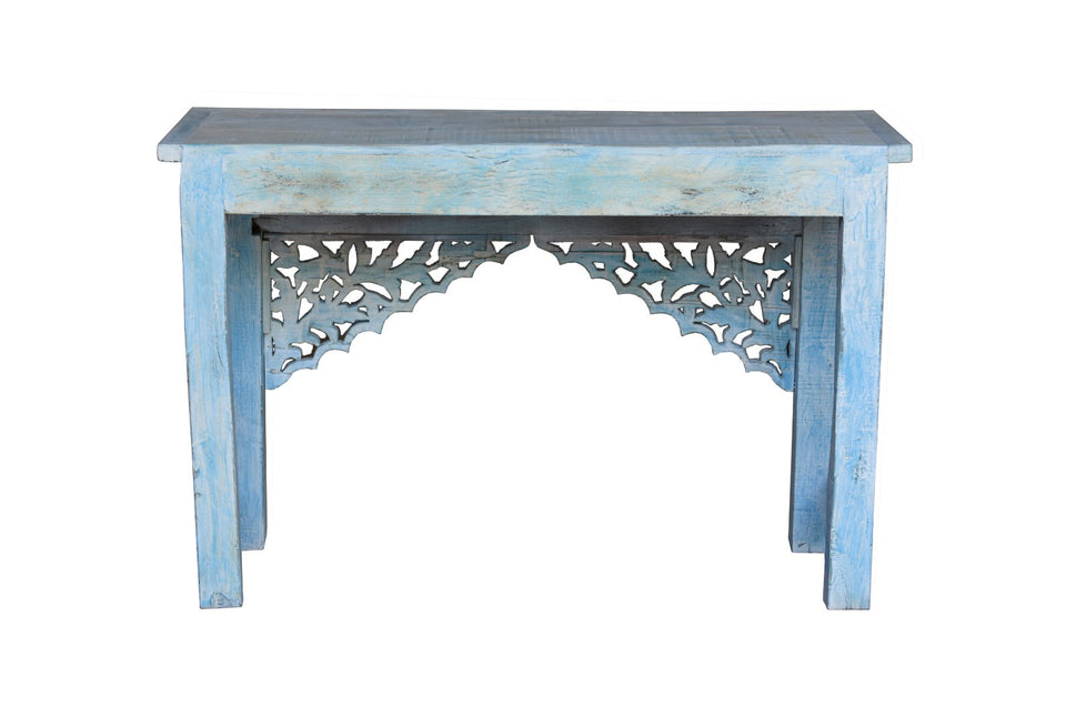 Koharu Hand Carved Wooden Console Table